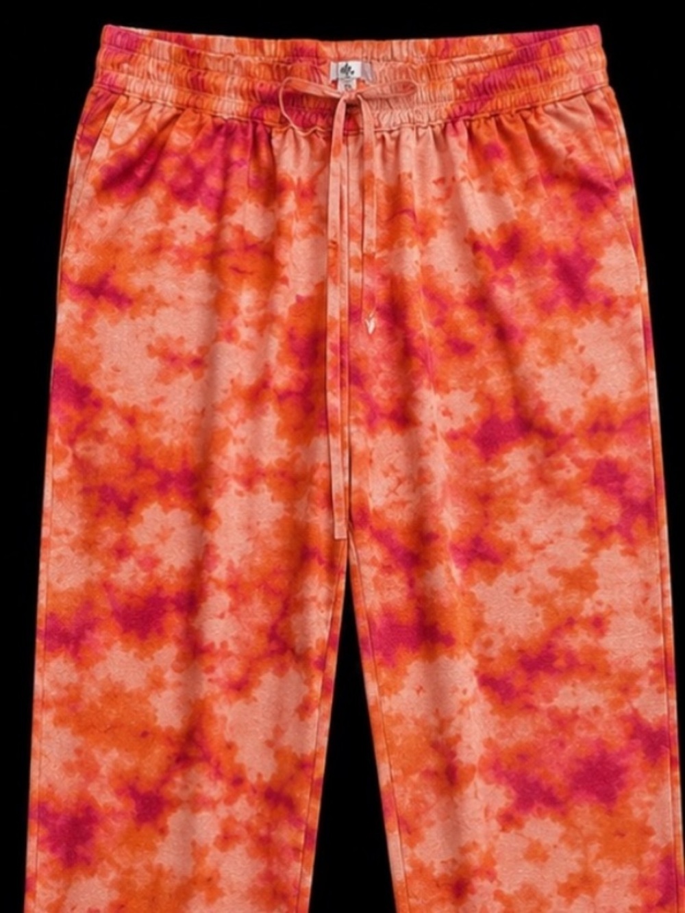 Adults Orange Tie-Dye Lounge Pants